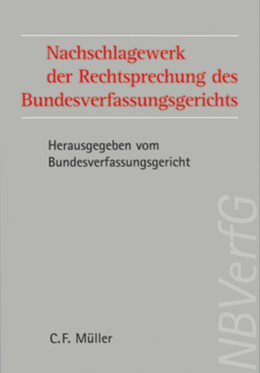  Nachschlagewerk der Rechtsprechung des Bundesverfassungsgerichts