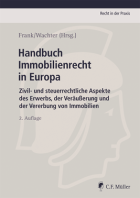 Handbuch Immobilienrecht in Europa