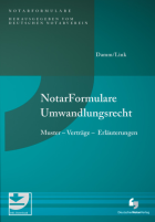NotarFormulare Umwandlungsrecht