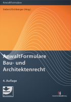 AnwaltFormulare Bau- und Architektenrecht