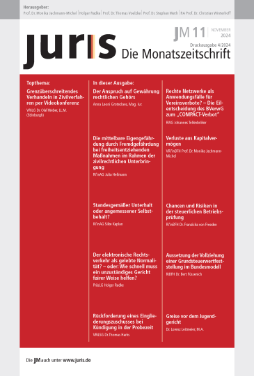 juris – Die Monatszeitschrift