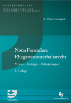 NotarFormulare Ehegattenunterhaltsrecht